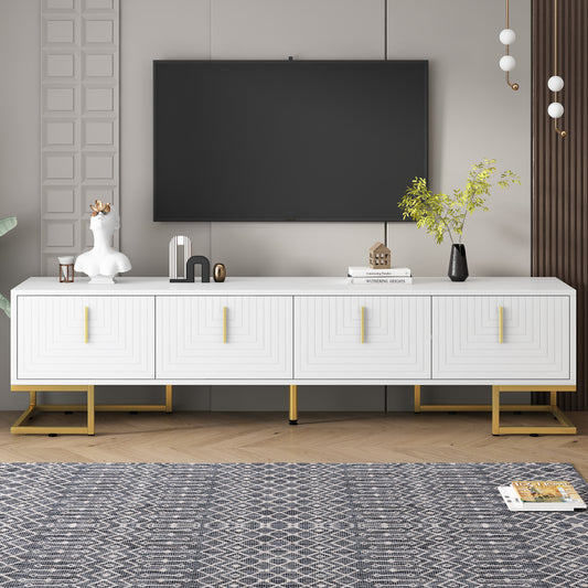 Hugh TV Stand (White)