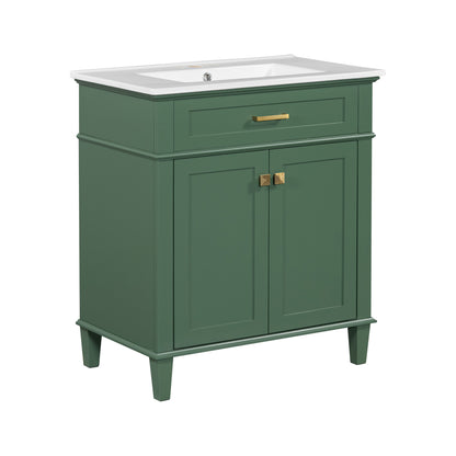 Gill Bathroom Vanity (Green)