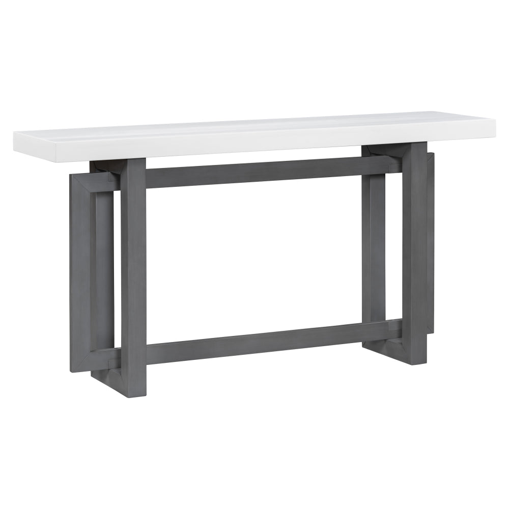 Damien Accent Table (White+Grey)