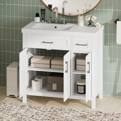 Brandt Bathroom Vanity, White