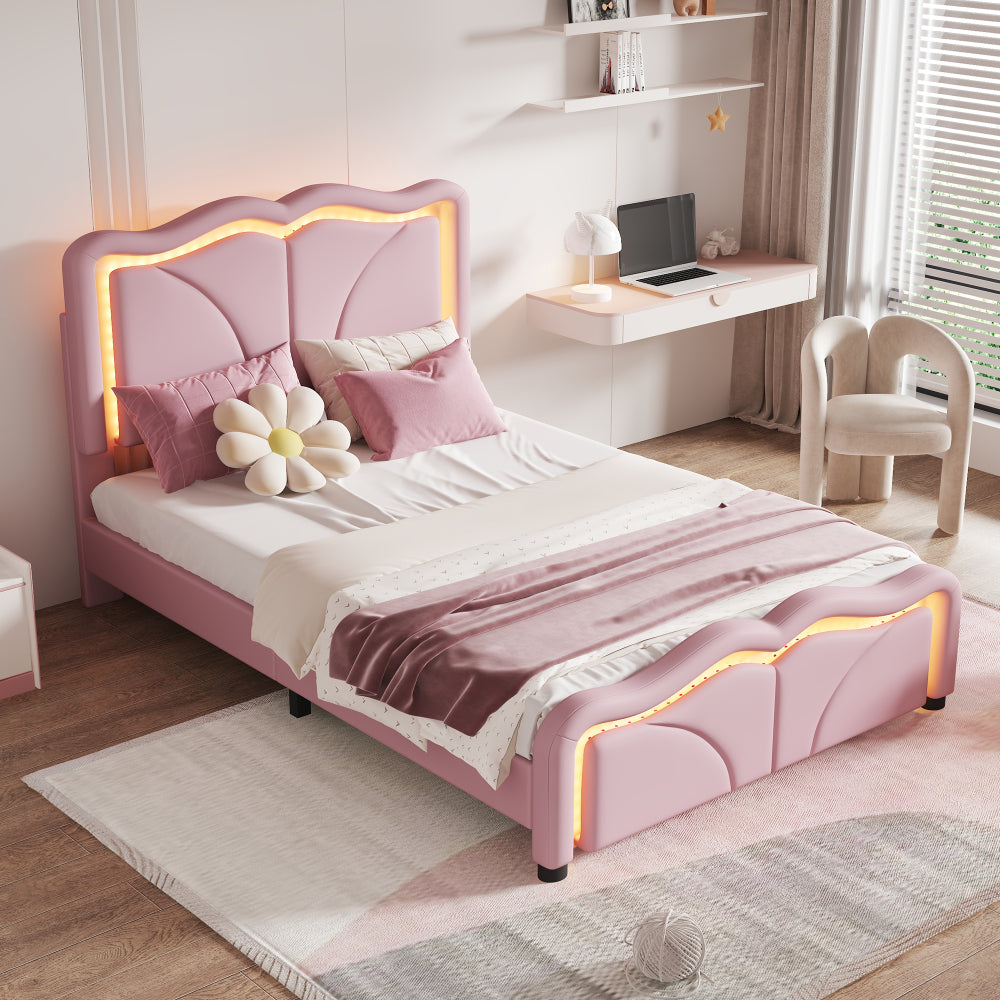 Rory Kids Bed, Twin (Pink)