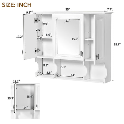 Kylan Bathroom Cabinet, White