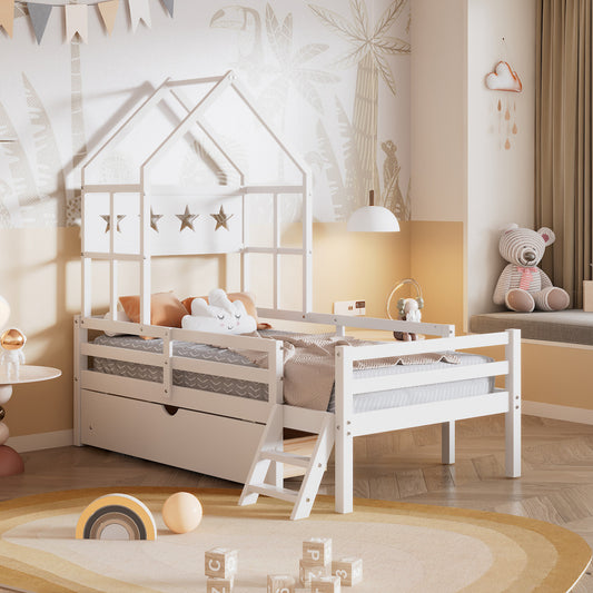 Kailey Bed Frame, Twin (White)