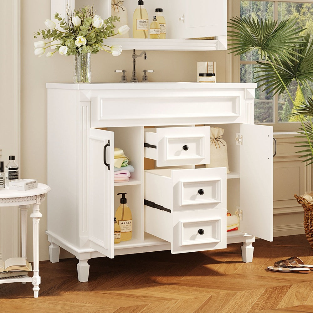 Becker Bathroom Vanity (White)