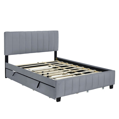 Spencer Bed, Queen (Grey)