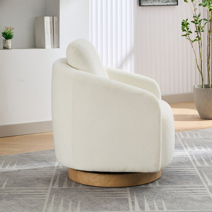 Frances Swivel Chair (White)