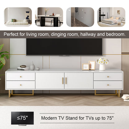 Clark TV Stand (White)