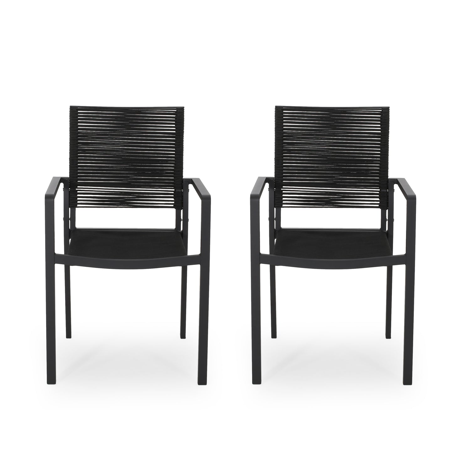 Odin Patio Chair, Set of 2 (Dark Gray)