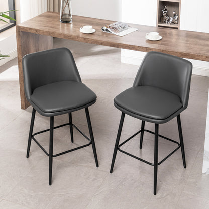 Yareli Bar Stool, Set of 2 (Gray)