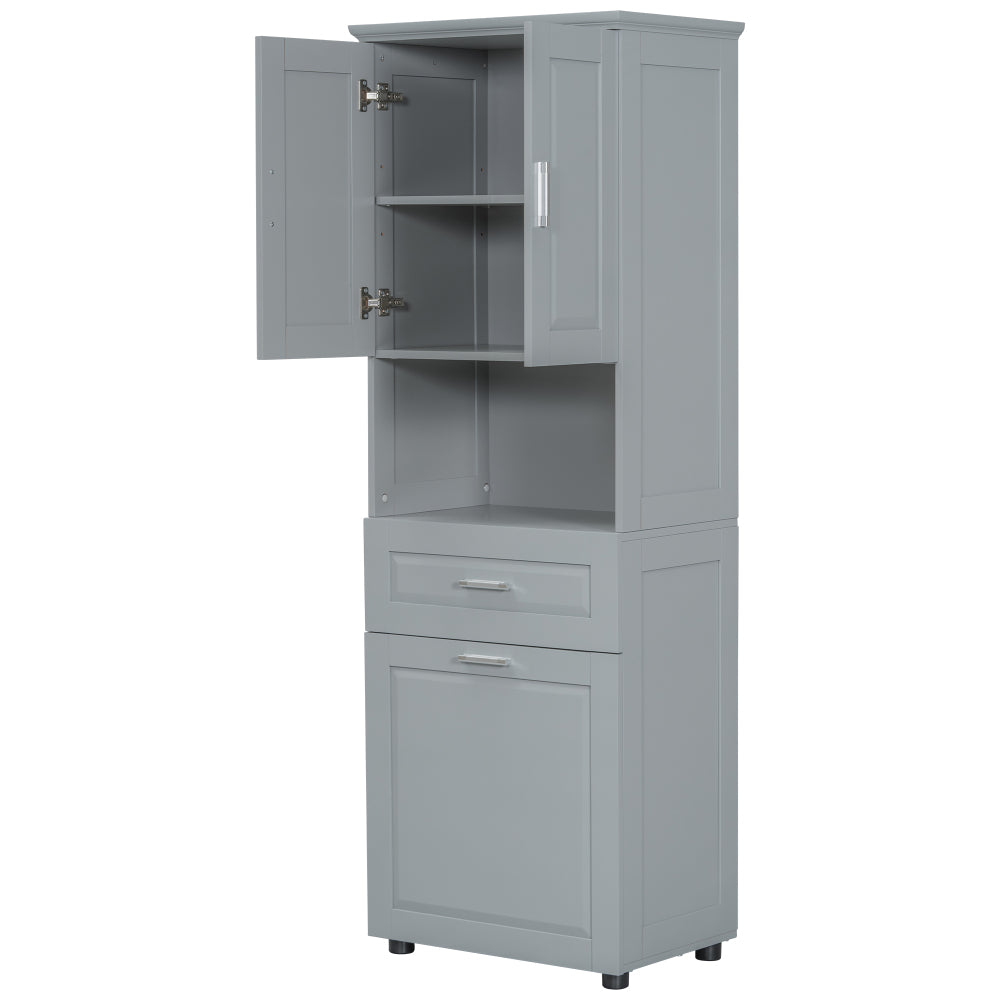 Cherry Bathroom Cabinet (Grey)