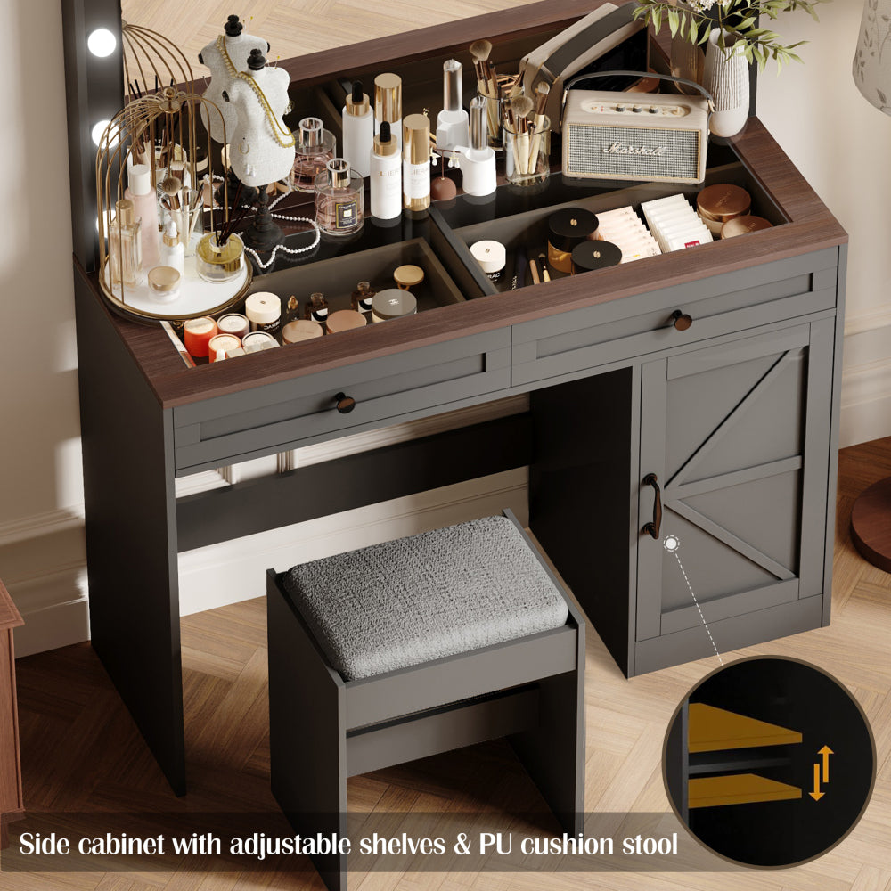 Shiloh Vanity Desk, Black