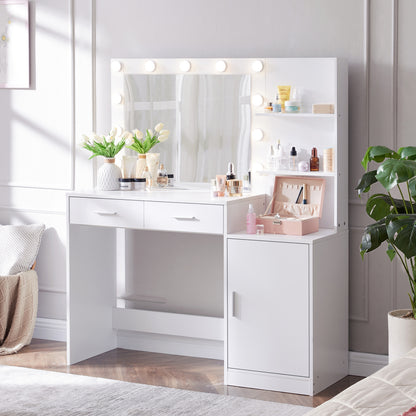 Makayla Vanity Desk, White