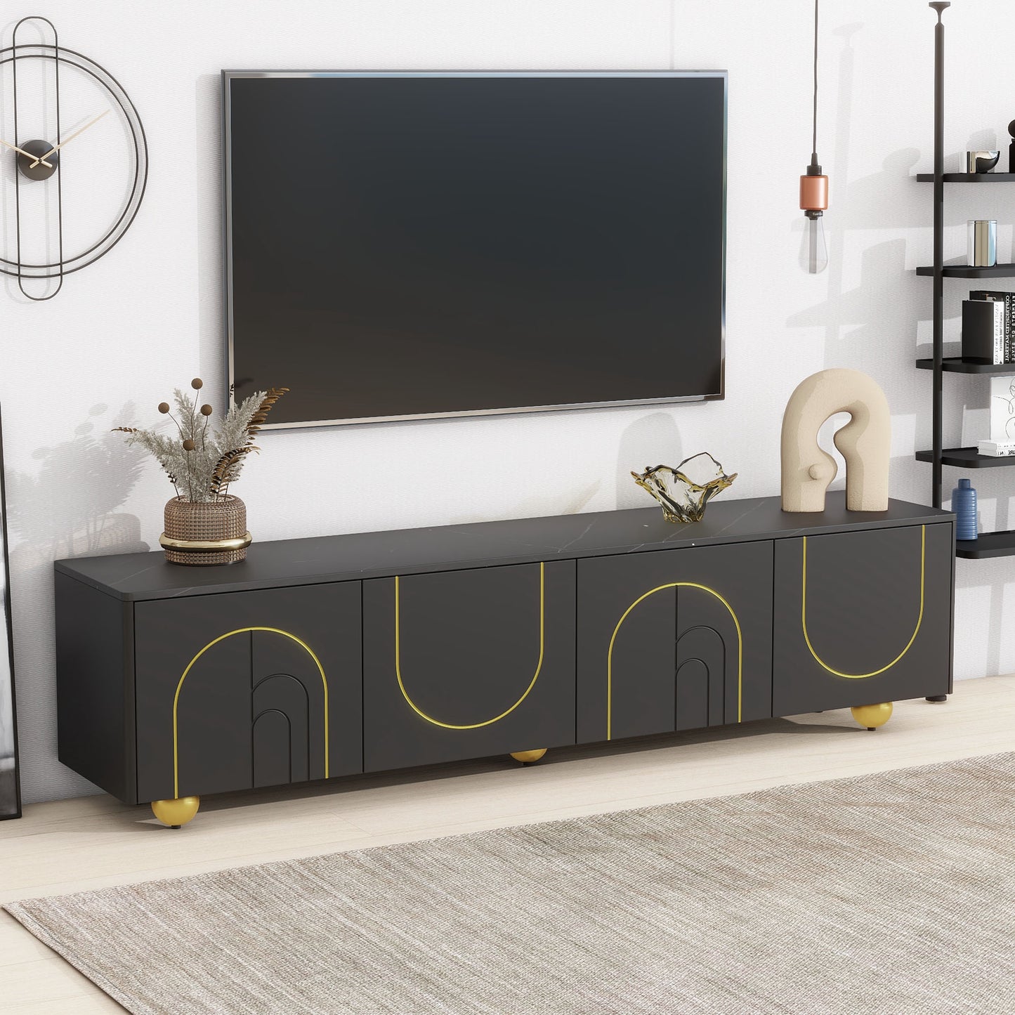 Everett TV Stand (Black)