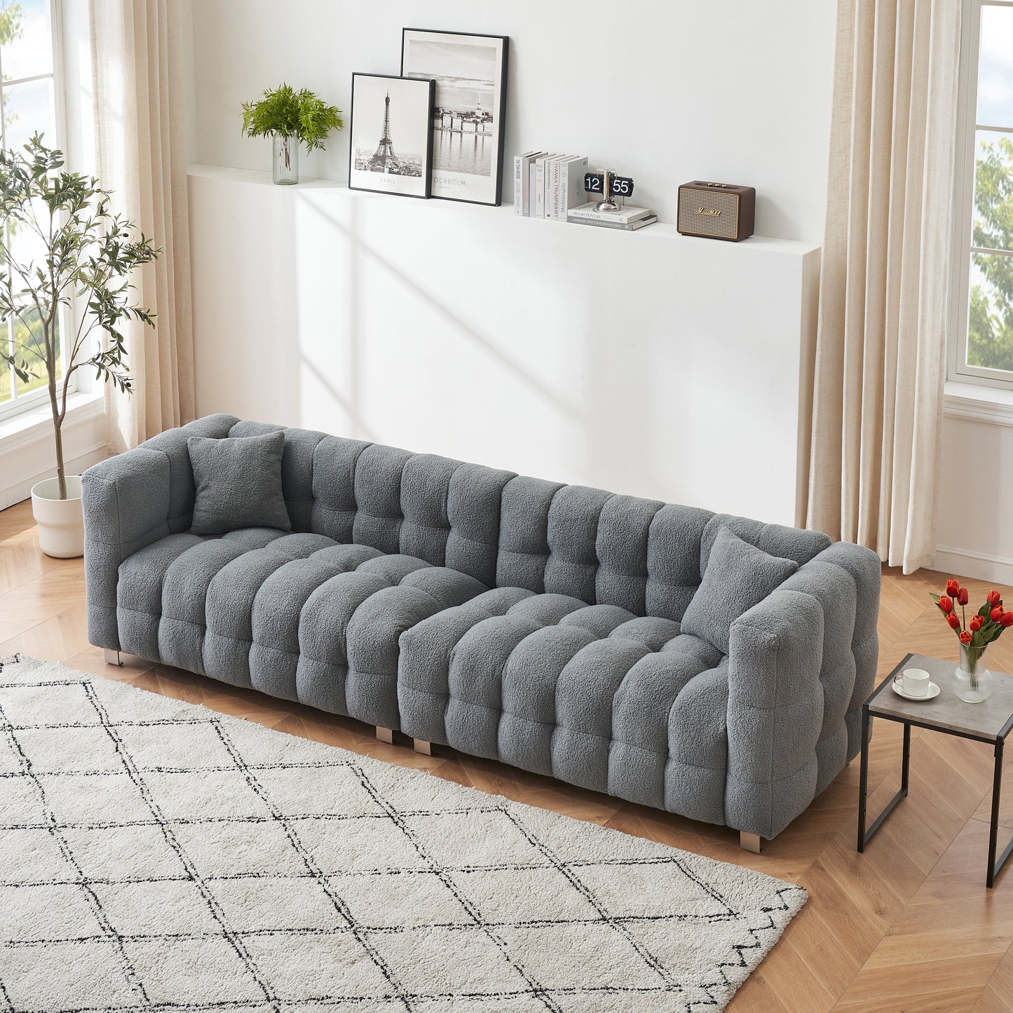 Siena 102" Sofa (Grey)