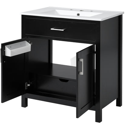 Goodman Bathroom Vanity, Black