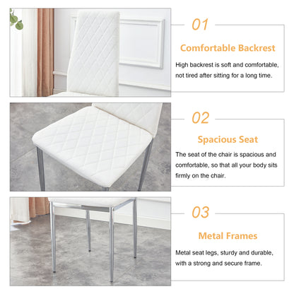 Gordon Dining Chair, Set of 6 (White)