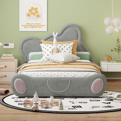 Lester Kids Bed, Twin (Grey)