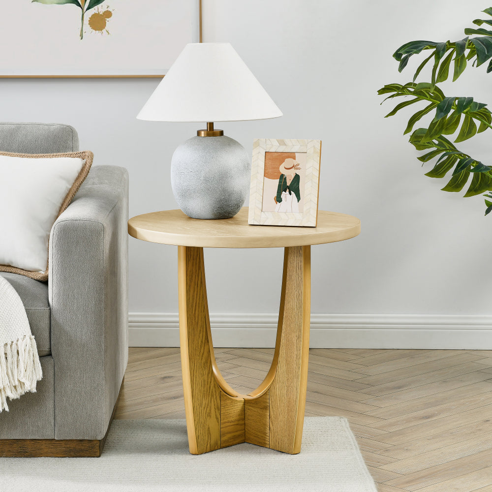 Singleton End Table, Natural