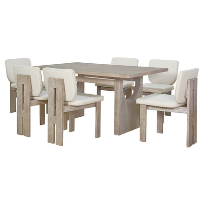 Pineda Dining Set, Set of 7 (Natural)