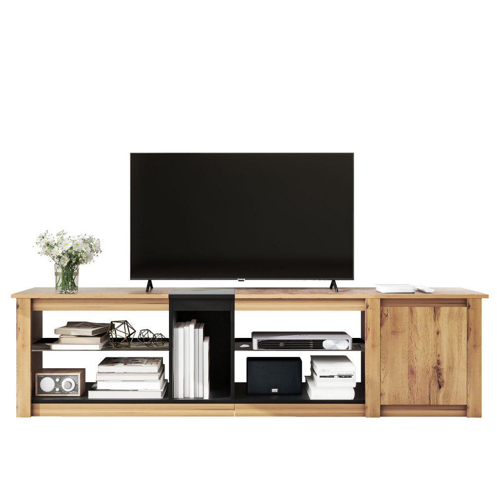 Miranda TV Stand (Natural + Black)