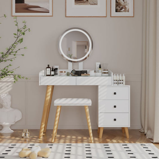 Sevyn Vanity Desk, White