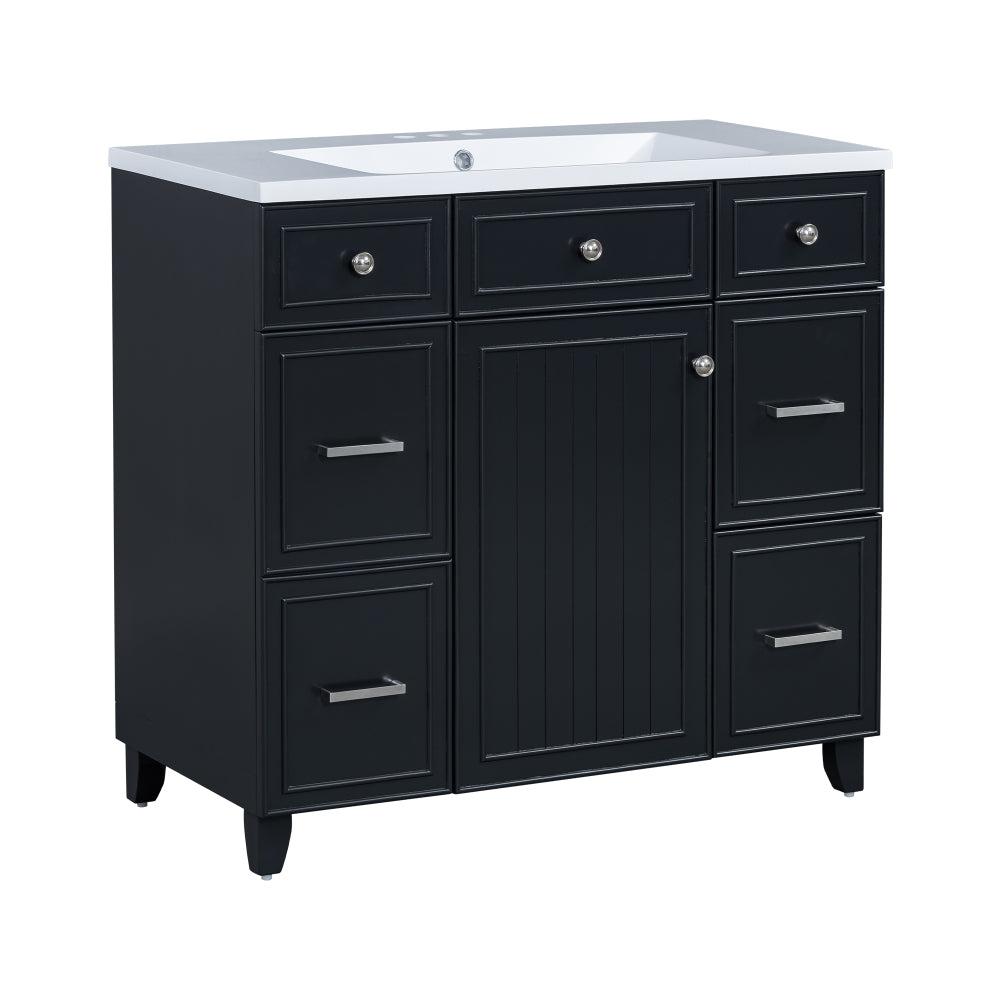 Middleton Bathroom Vanity, Black