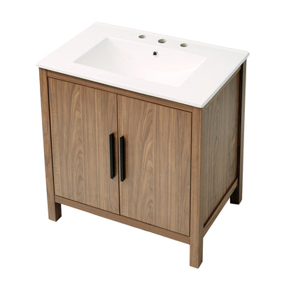 Fuentes Bathroom Vanity, Brown