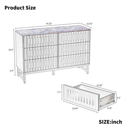 Salas Accent Cabinet, 6 drawers