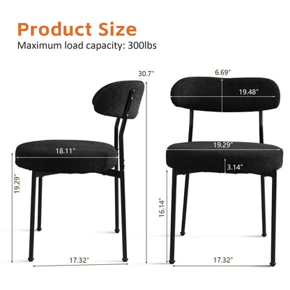 Amari Dining Chair, Set of 2 (Black)