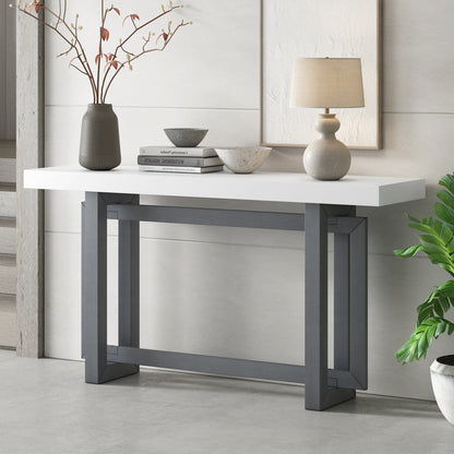 Damien Accent Table (White+Grey)