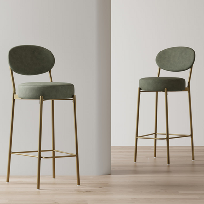 Vance Bar Stool, Set of 2 (Green)