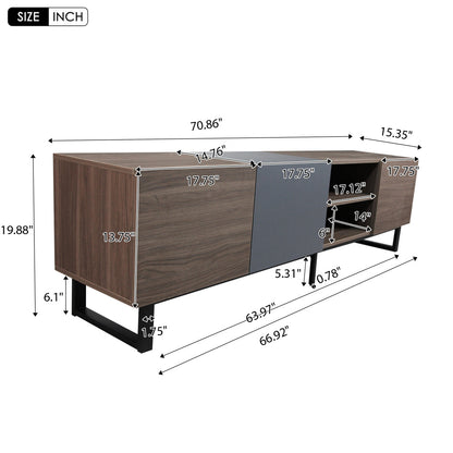 Karter TV Stand (Dark Brown)