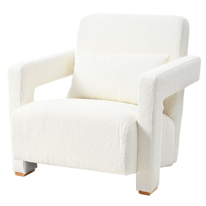 Genesis Lounge Chair, White