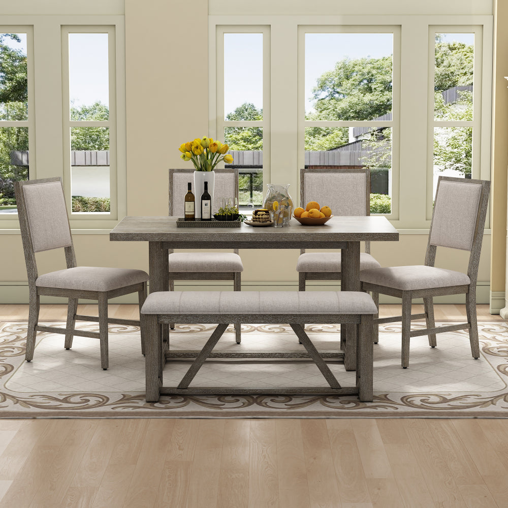 Chapman Dining Set, Set of 6 (Grey)