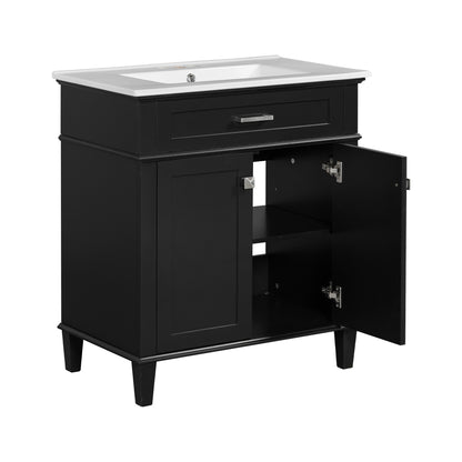 Gill Bathroom Vanity (Black)