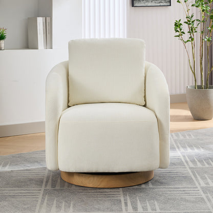 Frances Swivel Chair (White)