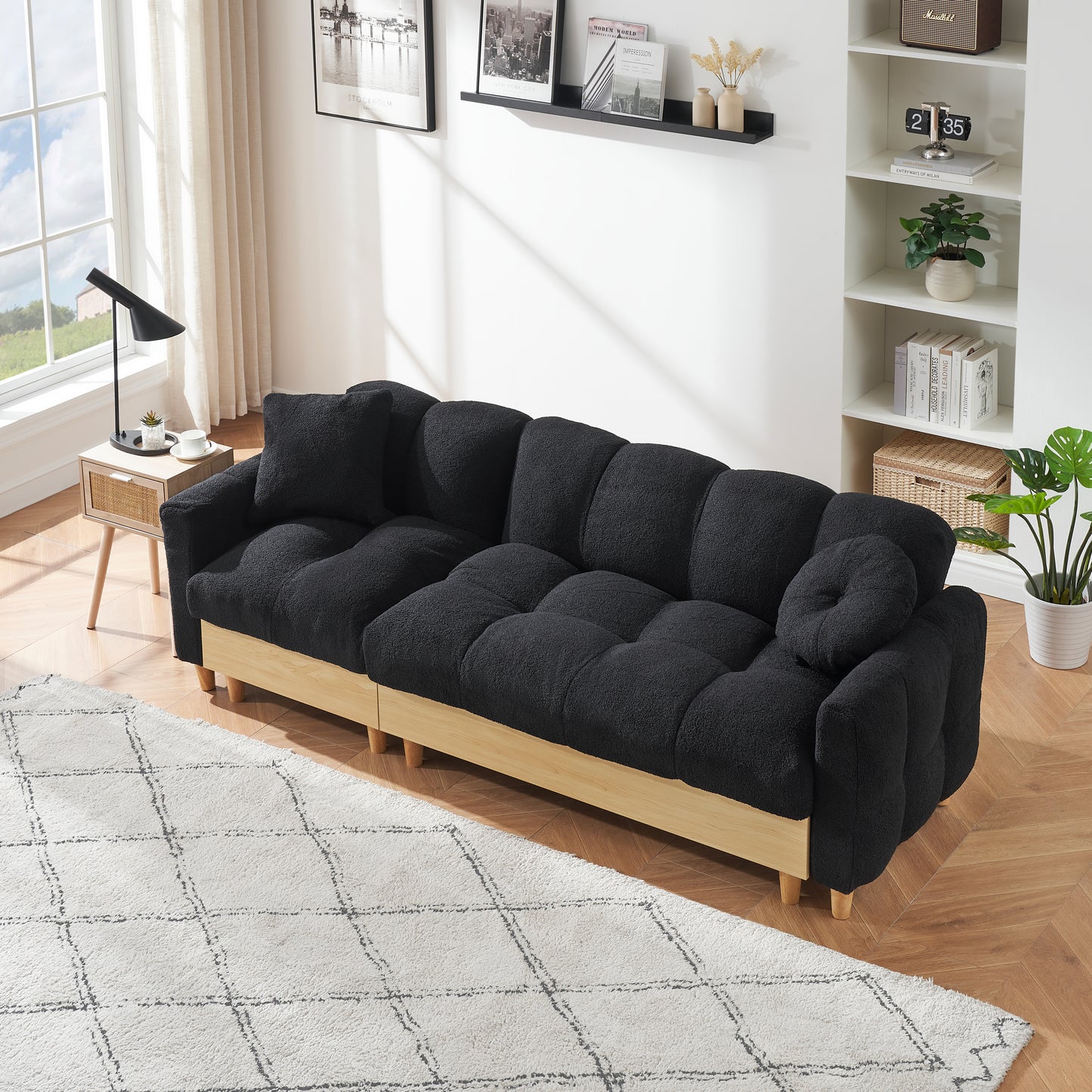 Cassidy Sofa Bed with Storage (Black)