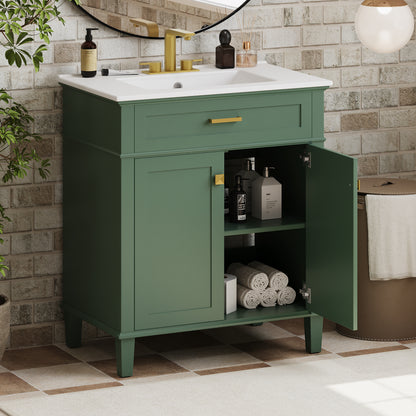 Gill Bathroom Vanity (Green)