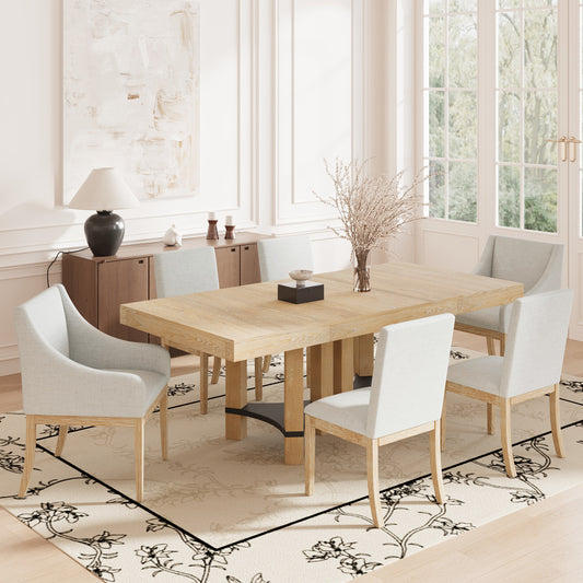 Blevins Dining Set, Set of 7 (Natural)