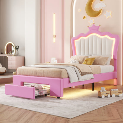 Princess Kids Bed, Twin