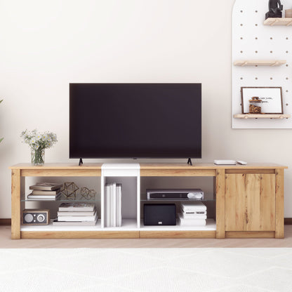 Miranda TV Stand (Natural + White)