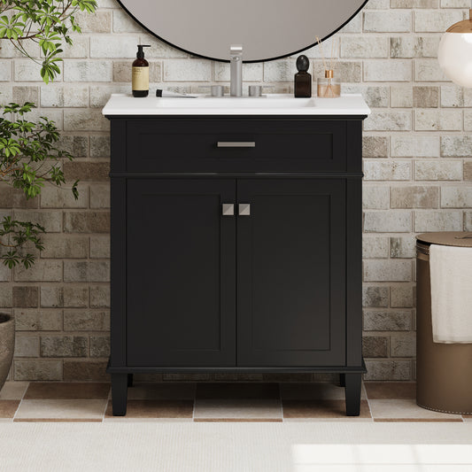 Gill Bathroom Vanity (Black)