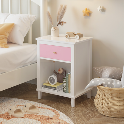 Benson Nightstand, Pink