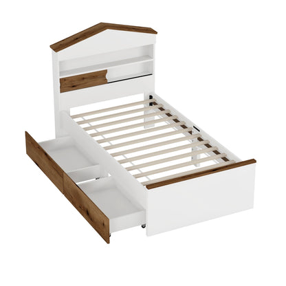 Cabrera Kids Bed, Twin (Brown)