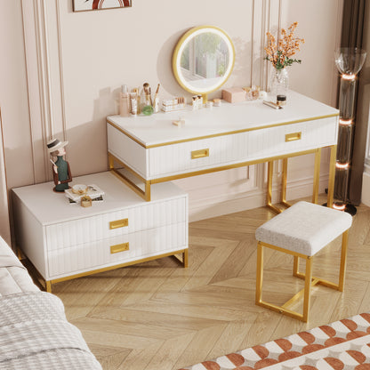 Juliette Vanity Desk, Gold