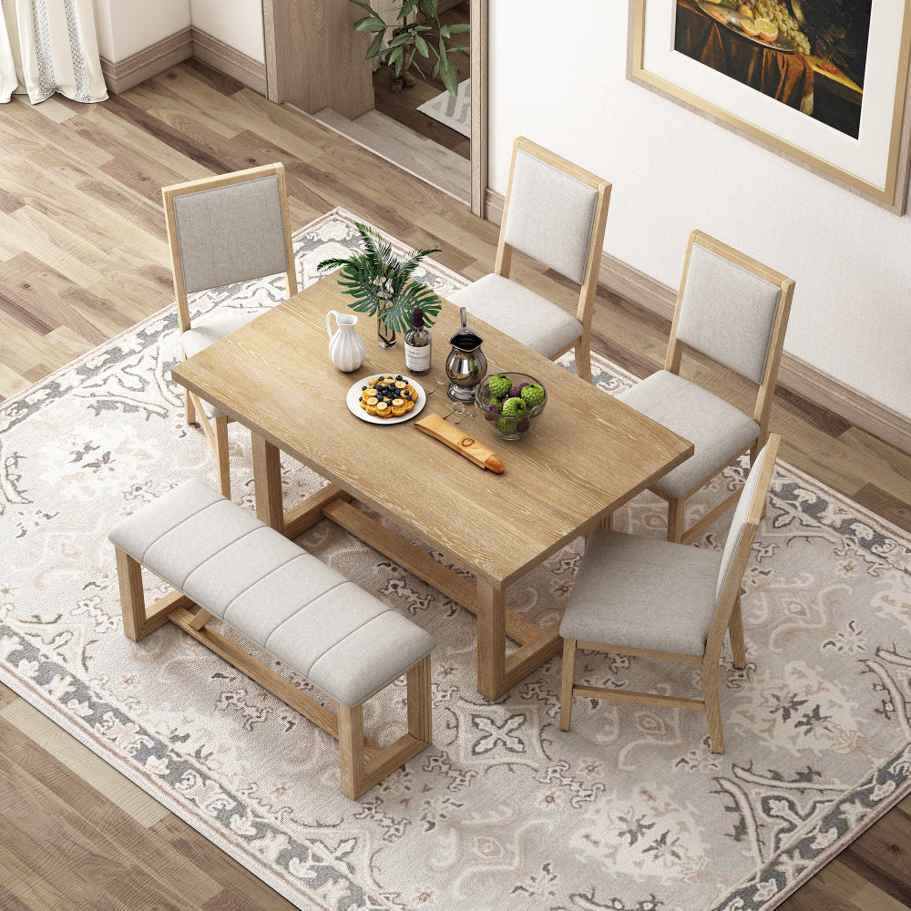 Chapman Dining Set, Set of 6 (Brown)