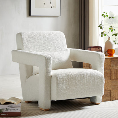 Genesis Lounge Chair, White