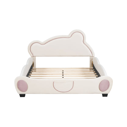 Lester Kids Bed, Full (Beige)