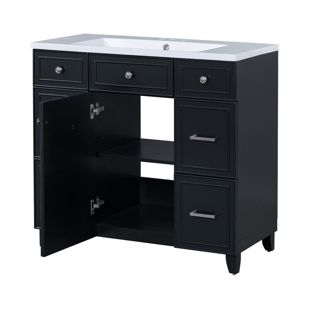 Middleton Bathroom Vanity, Black