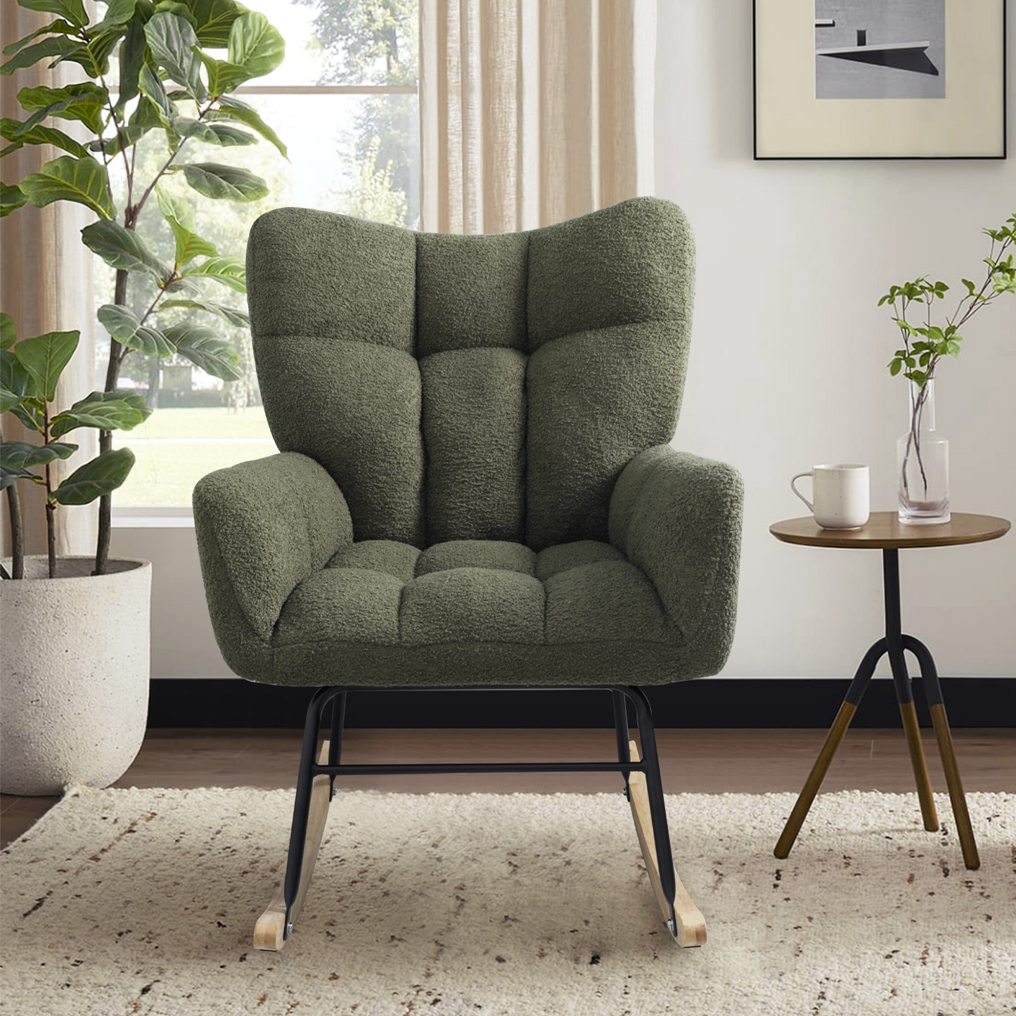 Madden Rocking Chair (Olive Green)